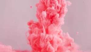 Video Stock Pink Ink Cloud Entering Water Live Wallpaper Free