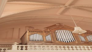 Video Stock Pipes Of An Organ High Up In A Church Live Wallpaper Free