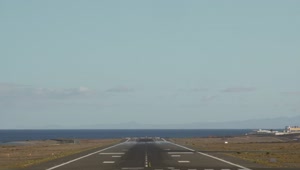 Video Stock Plane Landing At A Coastal Airport Live Wallpaper Free