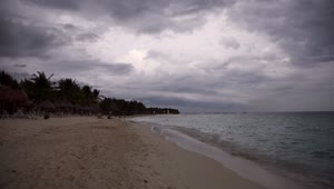 Video Stock Playa Del Carmen On An Overcast Day Live Wallpaper Free