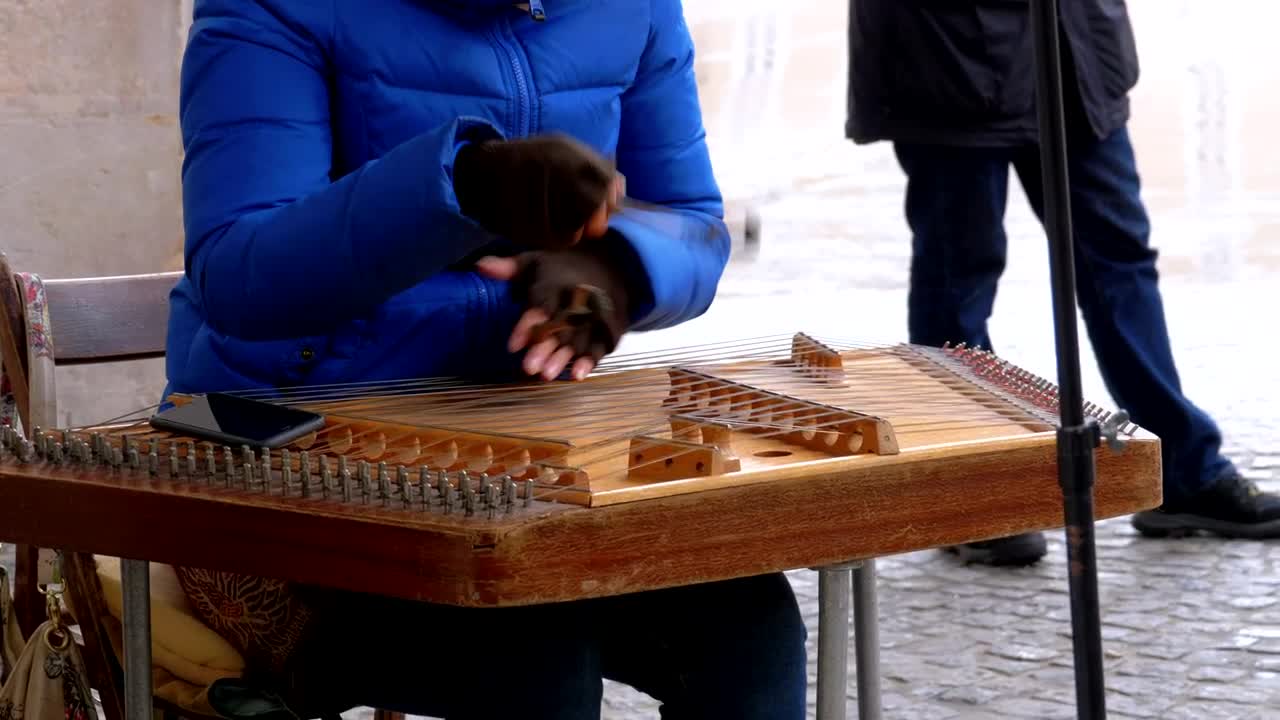 Download Video Stock Playing A Wooden Xylophone On The Street Live Wallpaper Free