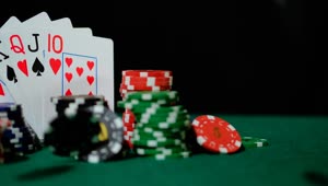 Video Stock Poker Chips And Cards Arranged In An Image Composition Live Wallpaper Free