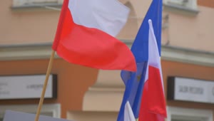 Video Stock Polish Flag And Eu Flag Live Wallpaper Free
