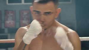 Video Stock Portrait Of An Amateur Boxer While Training Live Wallpaper Free