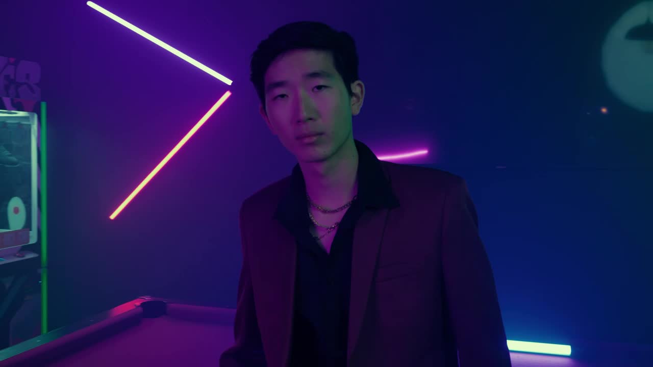 Download Video Stock Portrait Of An Elegant Man In A Dark Playroom Live Wallpaper Free