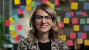 Video Stock Portrait Of Female Entrepreneur In Her Office Live Wallpaper Free