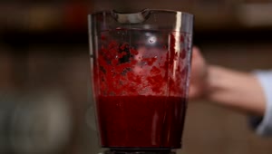Video Stock Pouring A Red Smoothie Into A Jar Live Wallpaper Free