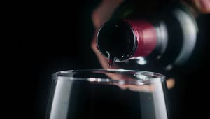 Video Stock Pouring Red Wine From A Bottle Very Close View Live Wallpaper Free
