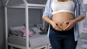 Video Stock Pregnant Woman Making A Heart Live Wallpaper Free