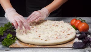 Video Stock Preparing A Cheese Pizza Live Wallpaper Free