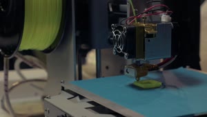 Video Stock Printing A Model Using Green Filament Live Wallpaper Free
