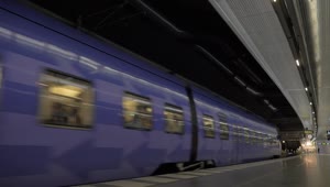 Video Stock Purple Subway Train Leaving Live Wallpaper Free