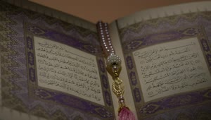 Video Stock Quran Resting On A Plinth Live Wallpaper Free