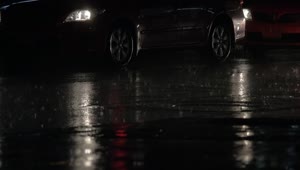 Video Stock Rain Falling On A Quiet Road Live Wallpaper Free