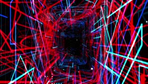 Video Stock Rectangular Tunnel With Neon Lasers Live Wallpaper Free
