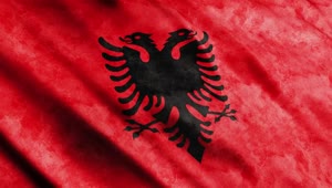 Video Stock Red Albania Flag Waving Live Wallpaper Free