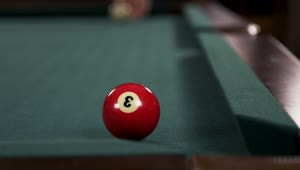 Video Stock Red Ball On A Pool Table Live Wallpaper Free