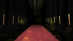 Video Stock Red Carpet Between Rows Of Black Columns Live Wallpaper Free