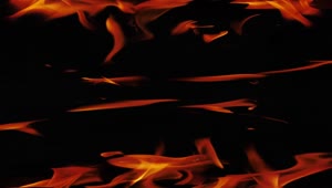 Video Stock Red Flames On Black Background Live Wallpaper Free