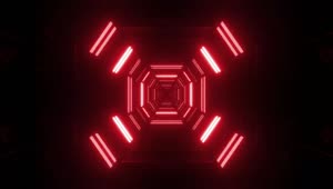 Video Stock Red Neon Futuristic Tunnel Live Wallpaper Free