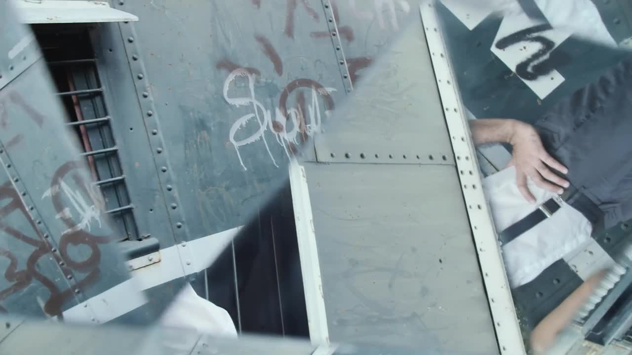 Download Free Stock Video Reflection In A Prism Of Young People In An Abandoned Live Wallpaper