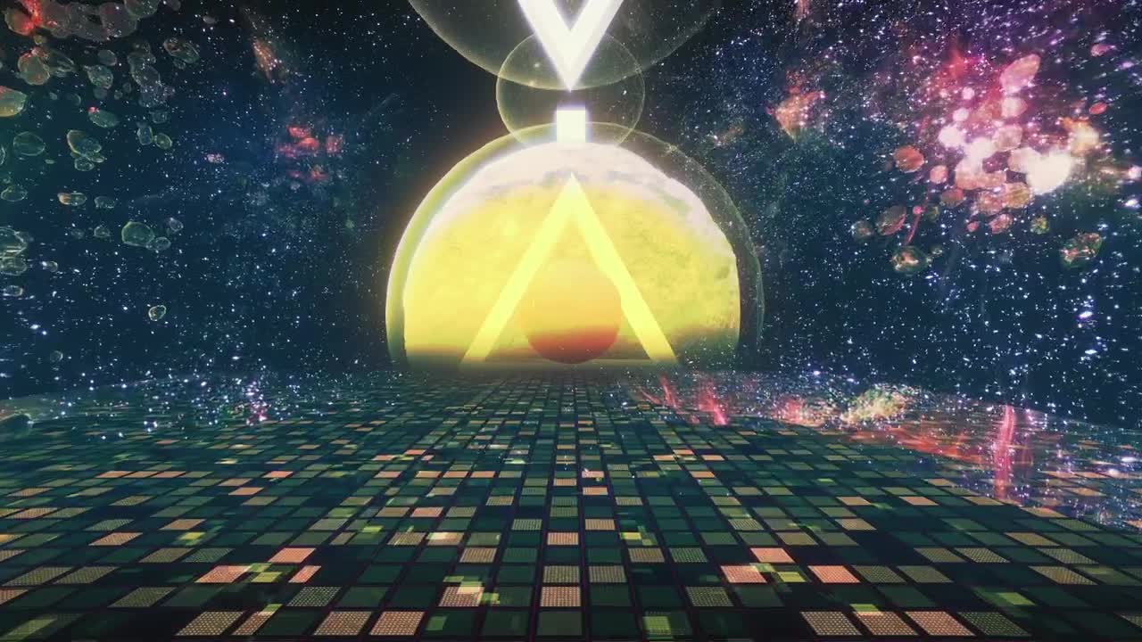 Download Free Stock Video Retro Cyberpunk World In Space Live Wallpaper