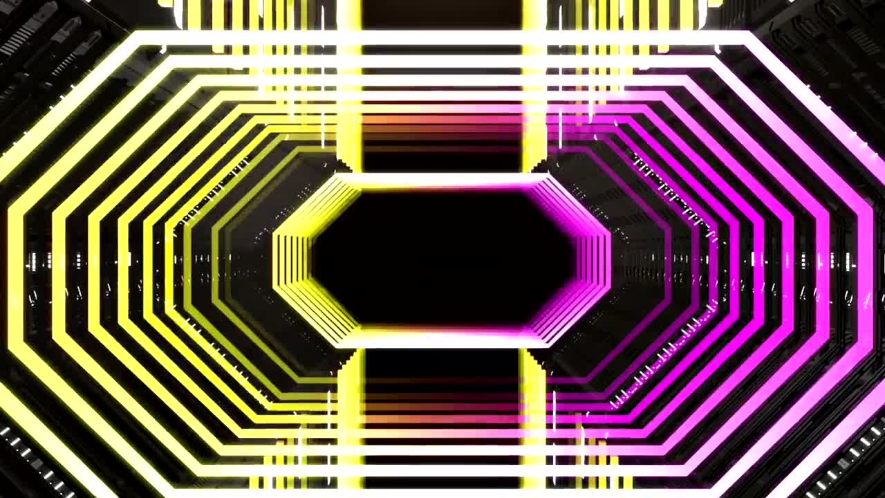 Download Free Stock Video Retro Tunnel Of Neon Lights Loop Live Wallpaper
