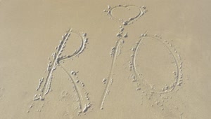 Free Stock Video Rio Written In The Sand Live Wallpaper