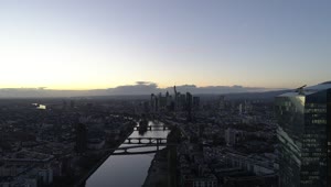 Free Stock Video River Crossing The Immense City Of Frankfurt Live Wallpaper