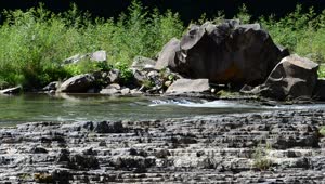 Free Stock Video River Over Rock Formations Live Wallpaper