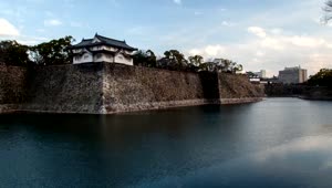 Free Stock Video River Surrounding A Japanese Medieval Castle Live Wallpaper