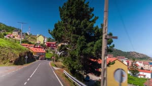Free Stock Video Roading Through A Small Coastal Town Live Wallpaper