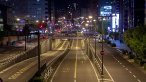 Free Stock Video Roads Of A Large Metropolis With Cars At Night Live Wallpaper