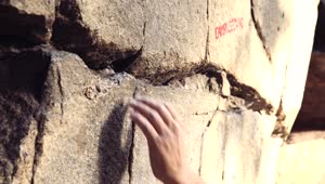 Free Stock Video Rock Climber Climbing A Rock In The Sun Live Wallpaper