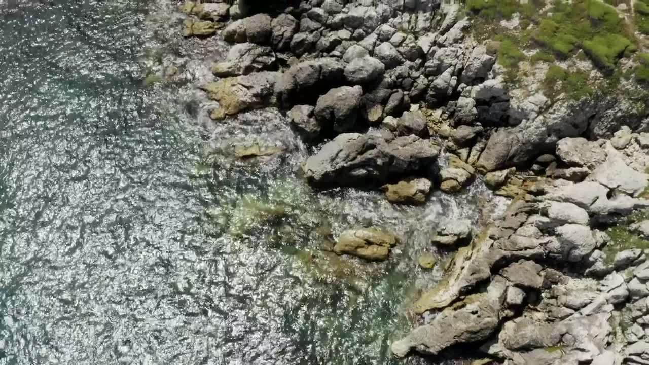 Download Free Stock Video Rocks Along The Shore Live Wallpaper