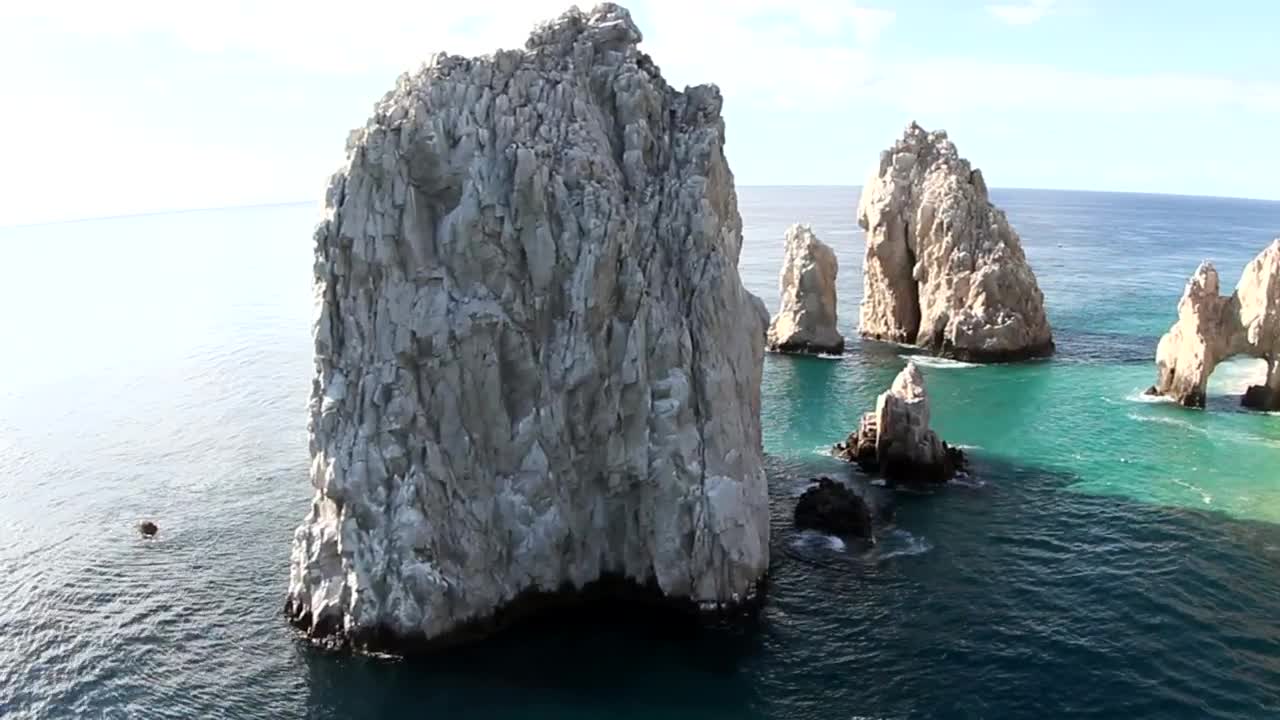 Download Free Stock Video Rocky Mounds Near The Seashore Live Wallpaper