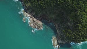Free Stock Video Rocky Peninsula During A Sunny Day Seen From Above Live Wallpaper