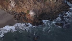Free Stock Video Rocky Seashore In The Beach Aerial View Live Wallpaper