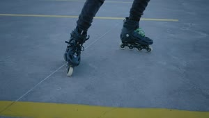 Free Stock Video Rolling Skates Through A Parking Lot Live Wallpaper
