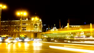 Free Stock Video Roundabout Fountain With Traffic In European City Live Wallpaper
