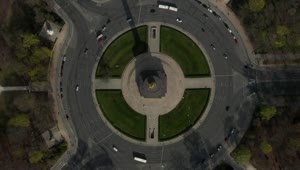Free Stock Video Roundabout In An Aerial Slow Motion Shot Live Wallpaper