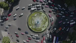 Free Stock Video Roundabout With Water Fountain In Middle Live Wallpaper