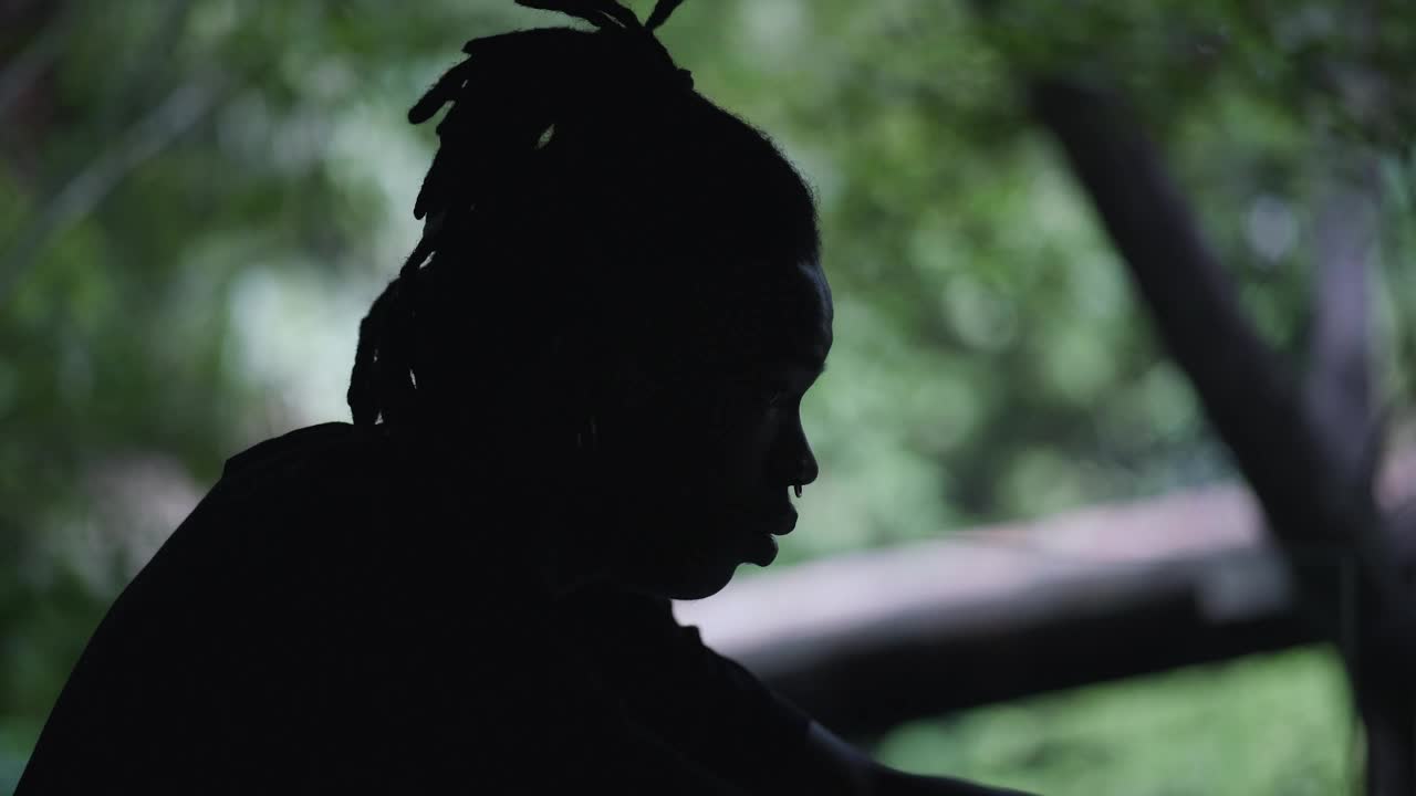 Download Free Stock Video Sad And Crestfallen Man Sitting In The Dark Live Wallpaper