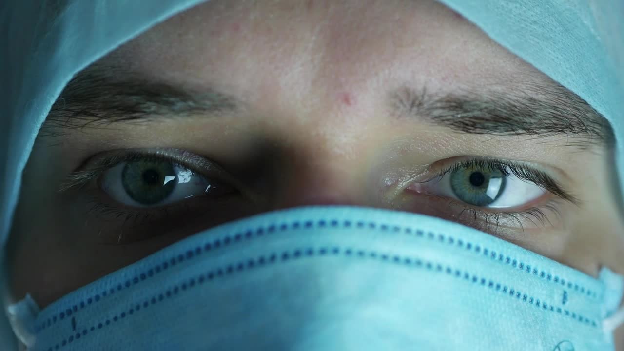 Download Free Stock Video Sad Doctor With Face Mask Live Wallpaper