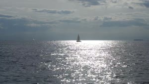 Free Stock Video Sailboat Heading Over A Calm Sea Live Wallpaper