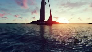 Free Stock Video Sailboat Sailing In A Paradisiacal Landscape Live Wallpaper