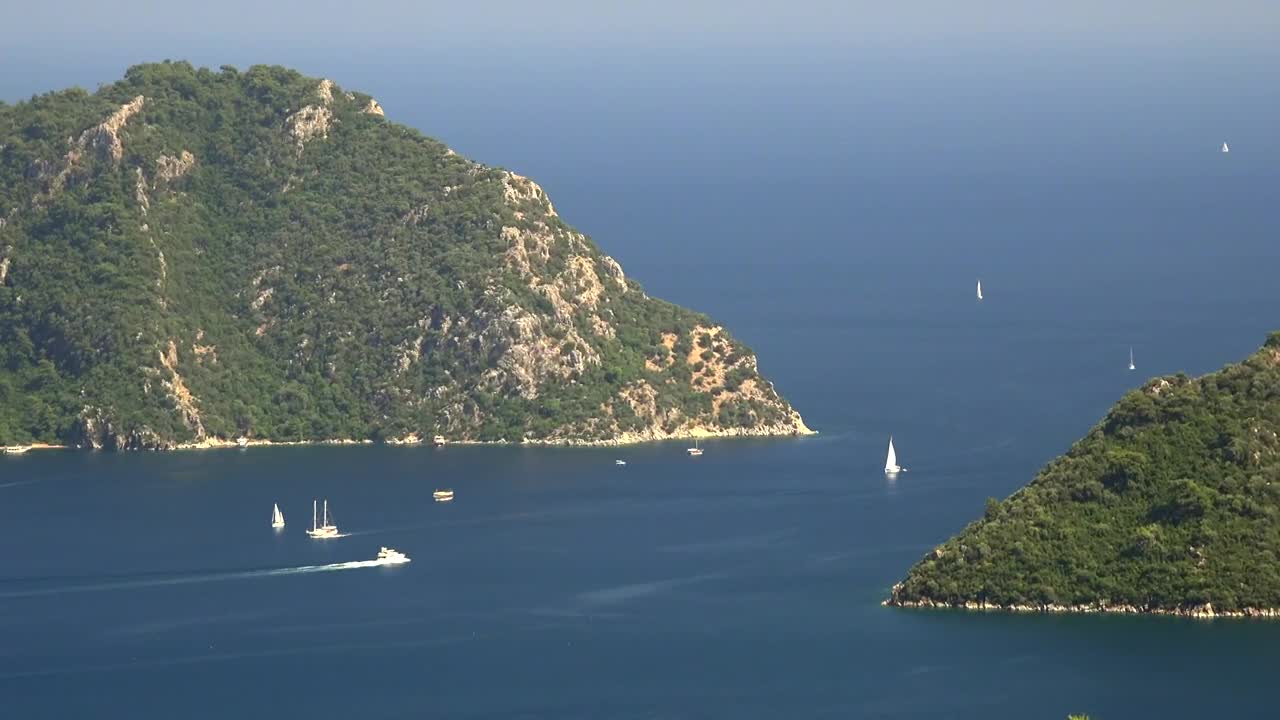 Download Free Stock Video Sailing Boats Traffic In The Ocean Live Wallpaper