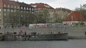 Free Stock Video Sailing On The Vltava River Live Wallpaper