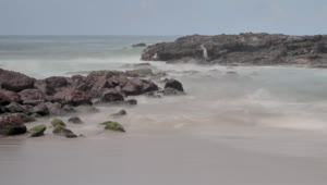 Free Stock Video Sea Waves Hitting Rocks Live Wallpaper