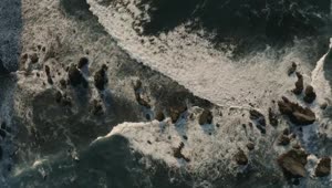 Free Stock Video Sea Waves Hitting Seashore Rocks Live Wallpaper